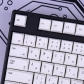 Brief White MAC 104+28 XDA profile Keycap Set PBT Dye-Subbed for Mechanical Gaming Keyboard Cherry MX Japanese